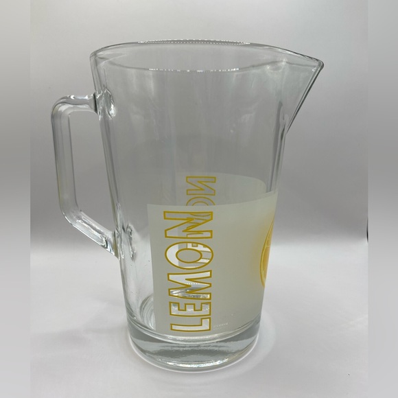 Cervé Italian frosted glass lemonade pitcher + 4 glasses. Vintage. EUC. - Picture 13 of 13